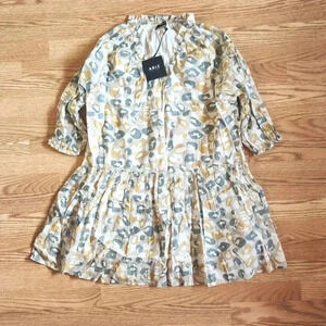 NWT ABLE Hannah Raglan Flounce Dress in Floral, Size XS